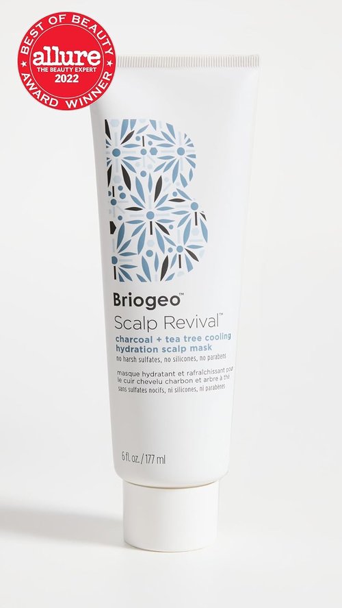 Briogeo Scalp Revival Charcoal & Tea Tree Scalp Mask - Cooling Hydration Treatment for Healthy Hair