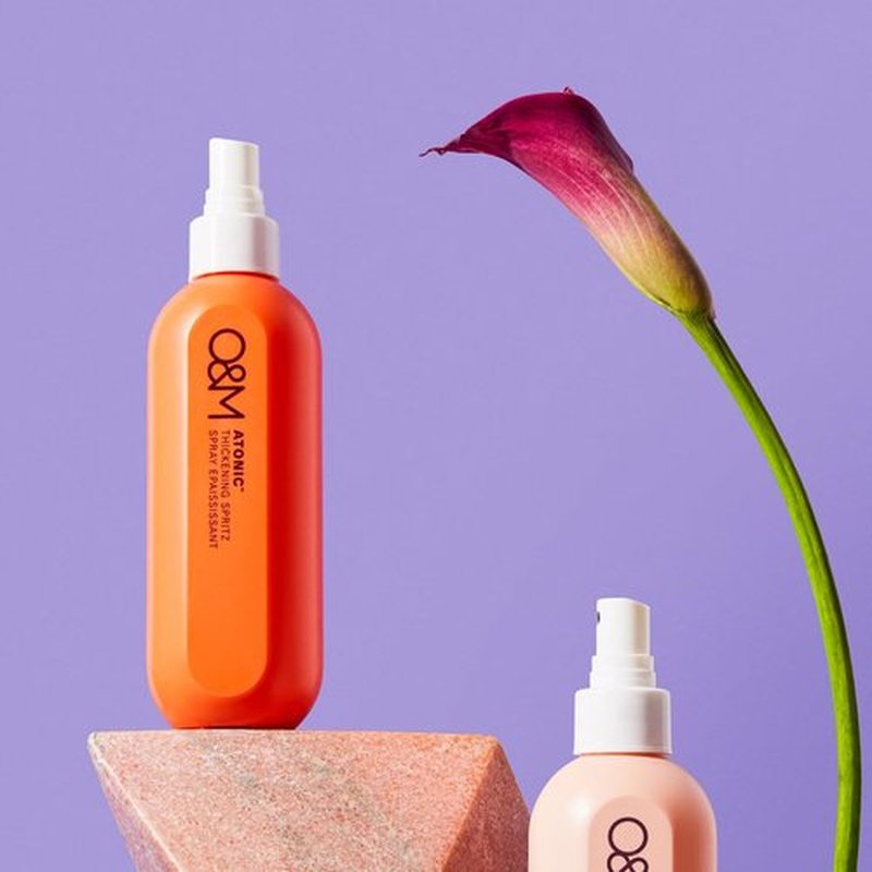 O&M Atonic Thickening Spray - Volumizing Texture & Heat Protectant Hair Spray, 250ml | Non-Toxic & Vegan