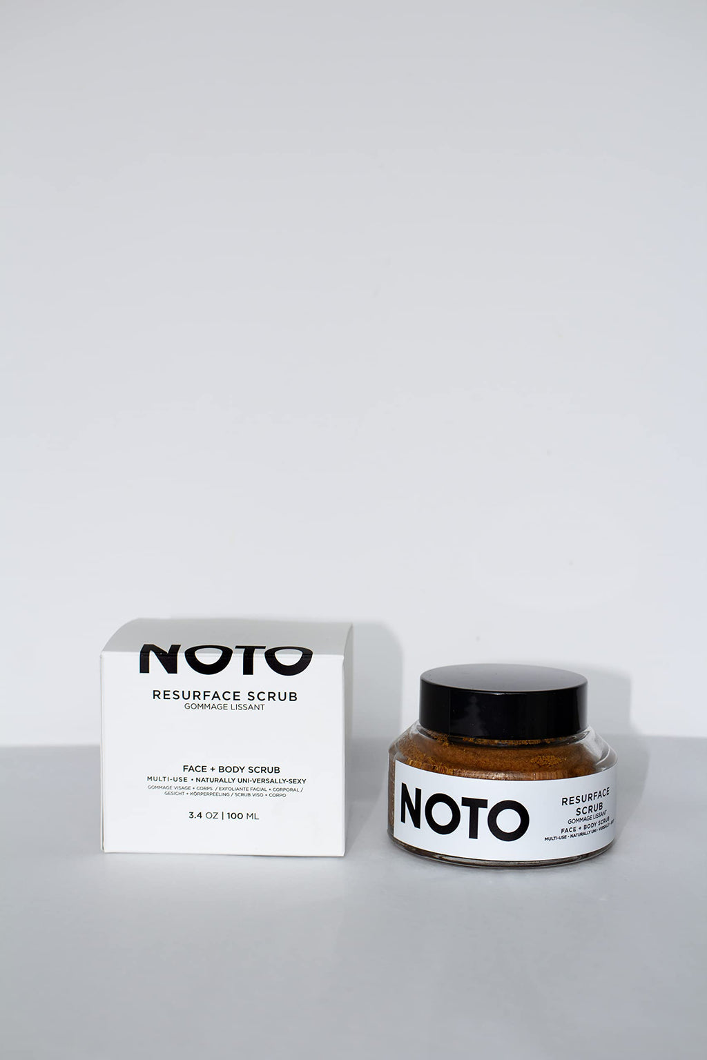 NOTO Botanics - Resurface Scrub (Face + Body) | Clean, Natural, Non-Toxic Beauty (3.4 oz | 100 ml)