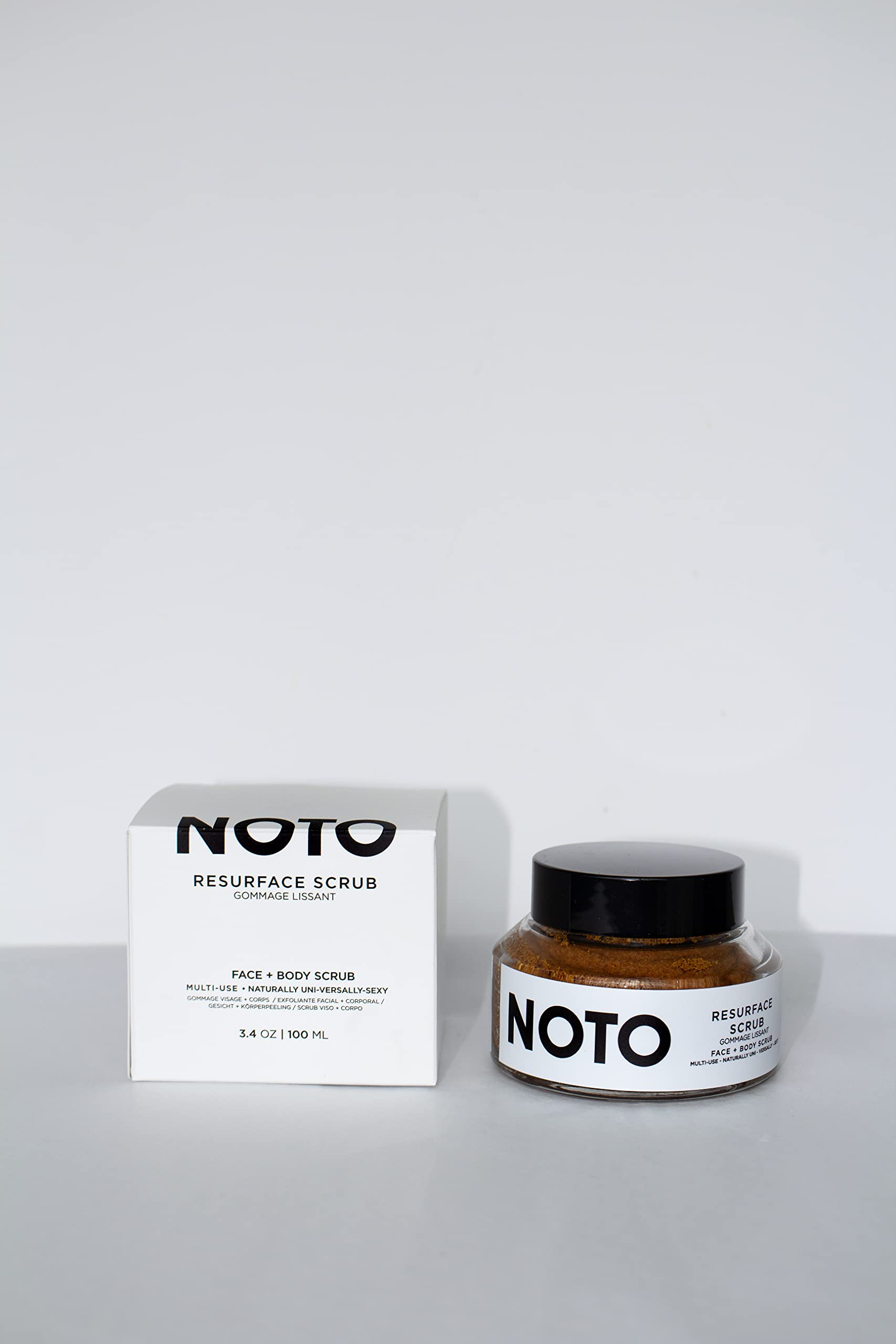 NOTO Botanics - Resurface Scrub (Face + Body) | Clean, Natural, Non-Toxic Beauty (3.4 oz | 100 ml)