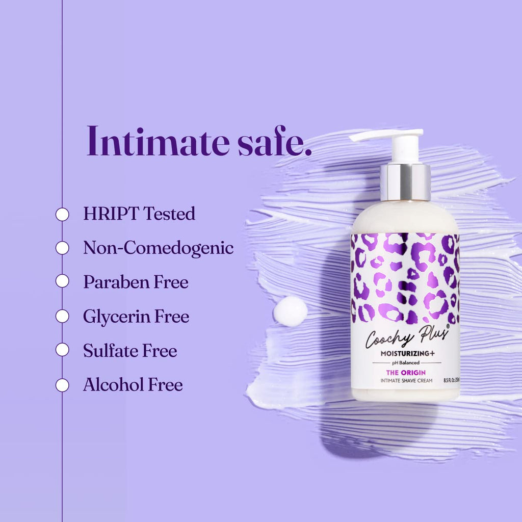 IntiMD Coochy Plus Intimate Shaving Cream Moisturizing Plus The Origin For Pubic, Bikini Line, Armpit - Rash-Free With Patent-Pending Formula - Prevents Razor Burns & Bumps, In-Grown Hair (Pack of 3)