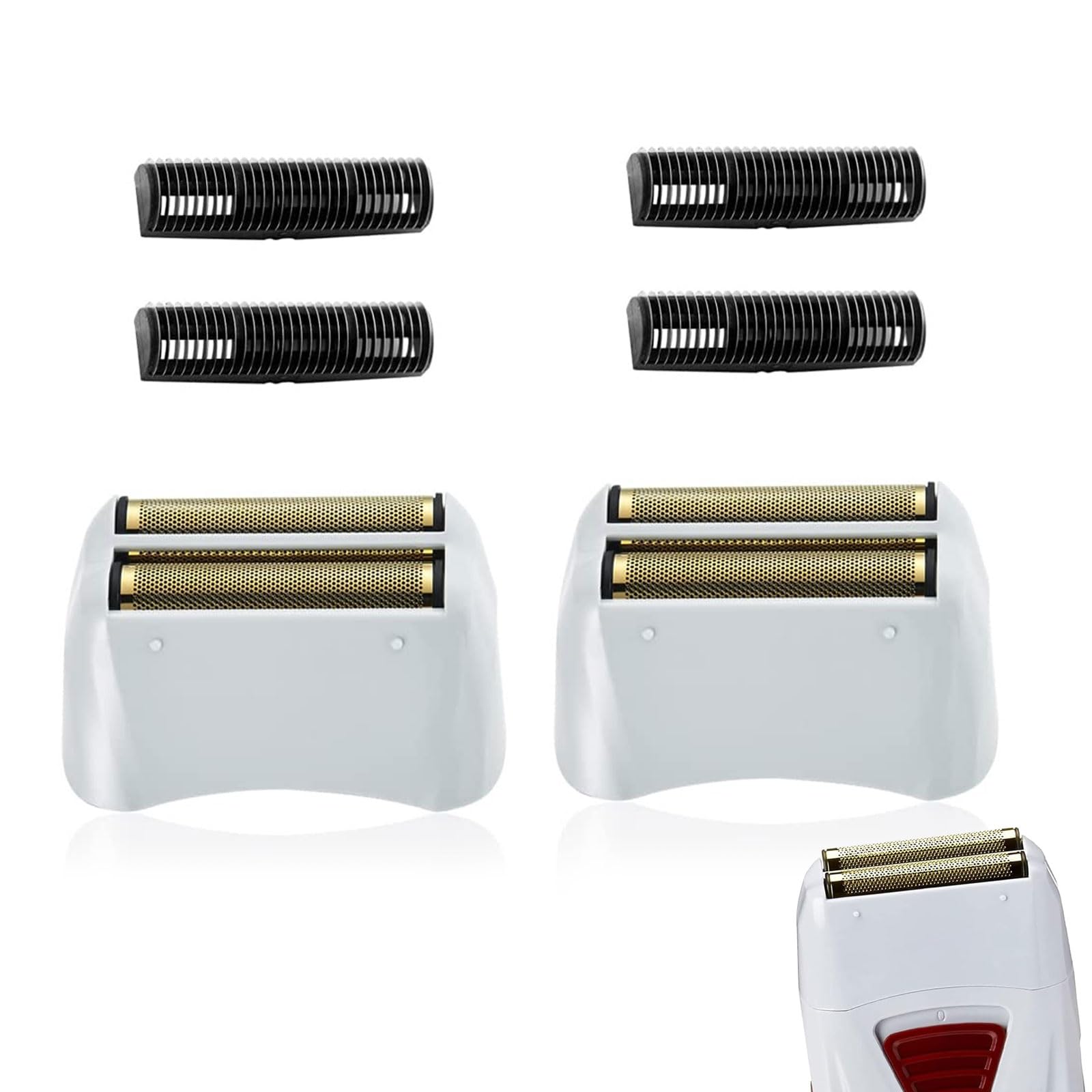 Replacement Foil & Cutter for Andis TS-1/TS-2 Shavers,Gold 2-Pack