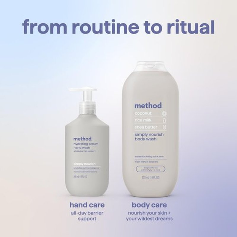 Method Hand Wash, Hydrating Serum, Simply Nourish, 10 oz (Pack of 3)