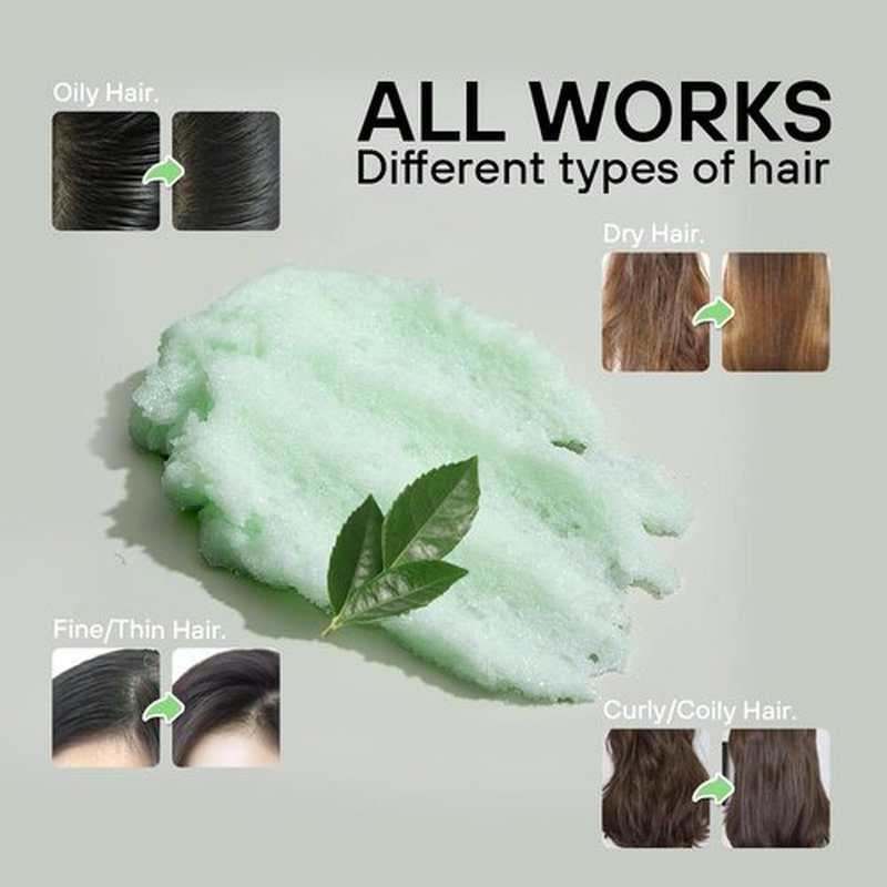 Skirifine Tea Tree Scalp Scrub - 400g (14 fl.oz) 1 Bottle, Exfoliating & Moisturizing Treatment for Dry, Flaky Scalp - Deep Cleansing Hair Scrub with Natural Exfoliants & Nourishing Oils