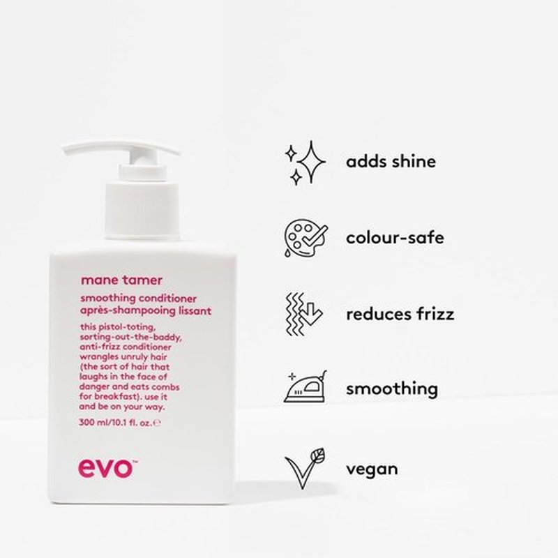 EVO Mane Tamer Smoothing Conditioner - Strengthens & Softens Hair | Reduces Frizz & Enhances Shine