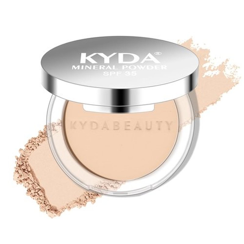 Skiennix 4-in-1 Mineral Pressed Powder - SPF 35 Foundation with Concealer & Matte Finish | Light to Medium Coverage, 01 Light