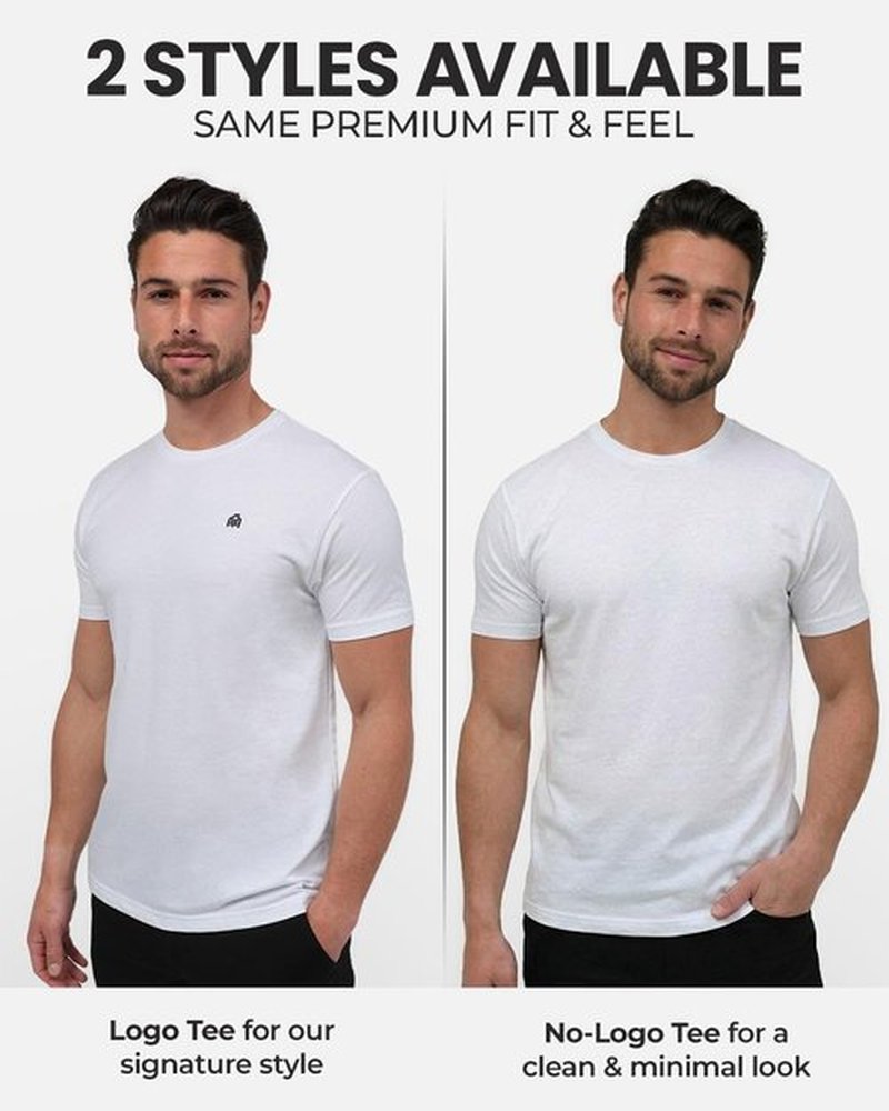 INTO THE AM Men's T-Shirts - Soft Cotton Blend Crew Neck Tee | Athletic Fit Casual Sizes S-4XL