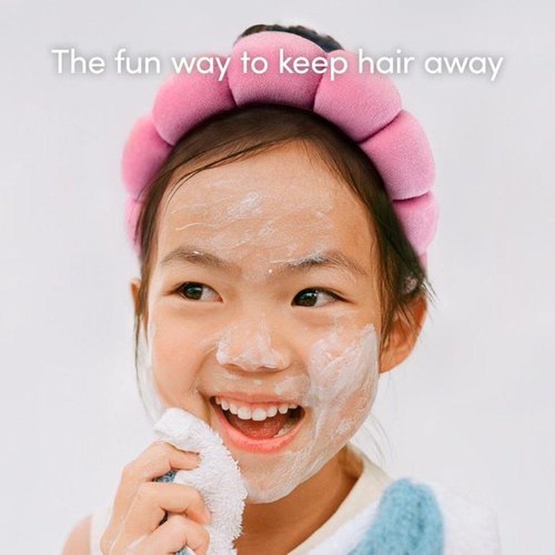 Evereden Kids Spa Headband: Soft, Adorable Terry Fabric Spa Headbands for Girls - Stylish Sponge Fabric Headbands for Face Washing, Putting on Face Paint, or Just Having Fun