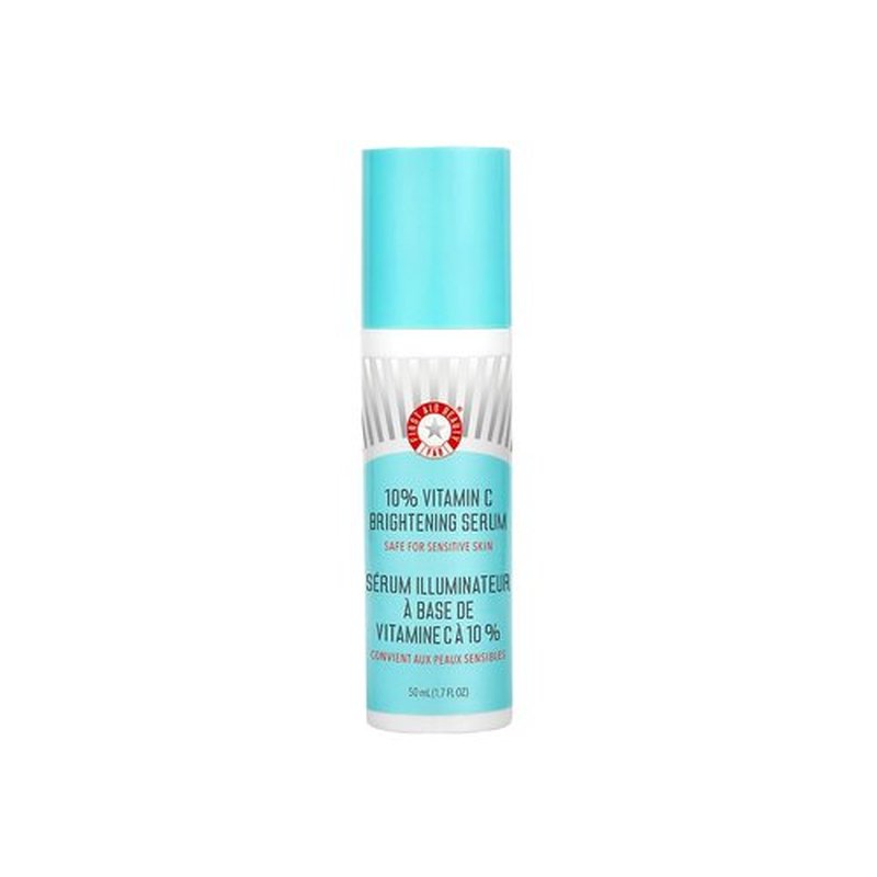 First Aid Beauty - 10% Vitamin C Brightening Serum | Daily Dark Spot Treatment with Squalane & Vitamin E, 1.7 oz
