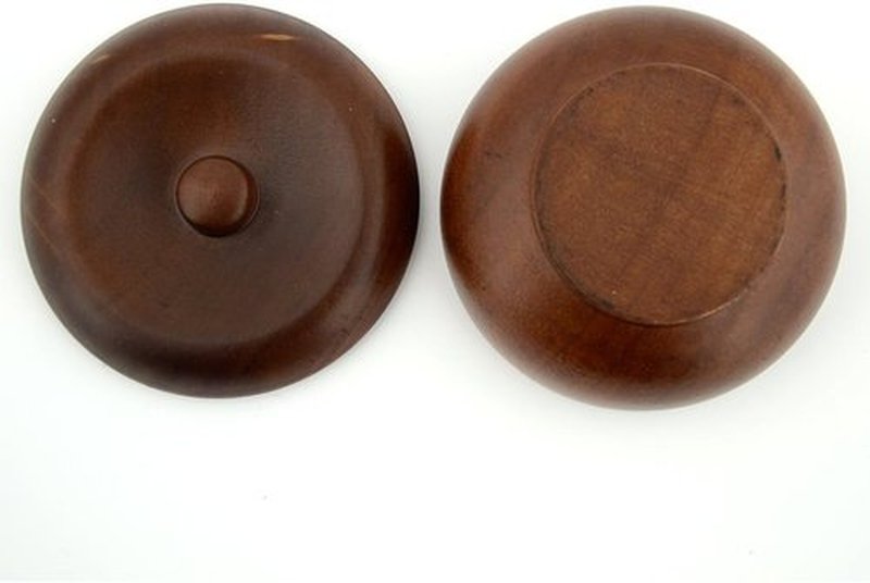Grandslam Wooden Shaving Bowl - Easy Lather Design with Lid | Premium Oak Wood for Men