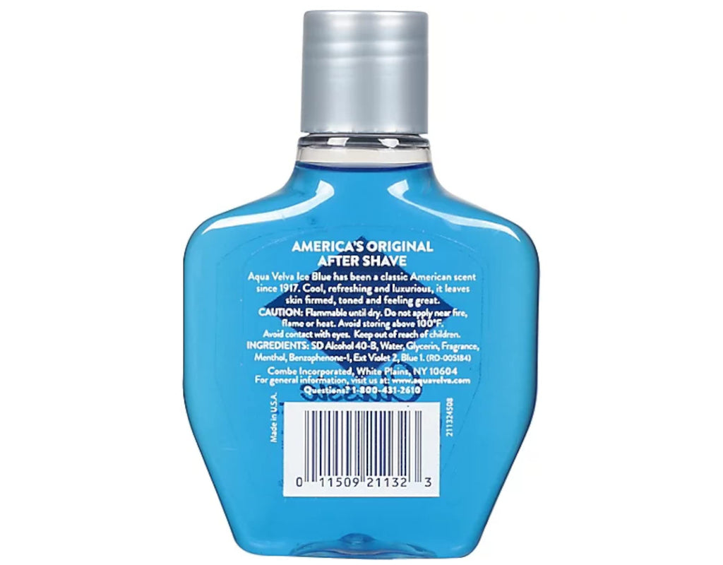 Aqua Velva Ice Blue After Shave 3.5 Ounce (103ml) (6 Pack)