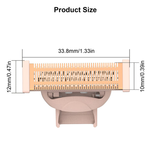 2PCS LinMei Nu Shaver Replacement Heads Compatible for Finishtouch Flawless Women Nu Razor with 2 Cleaning Brush