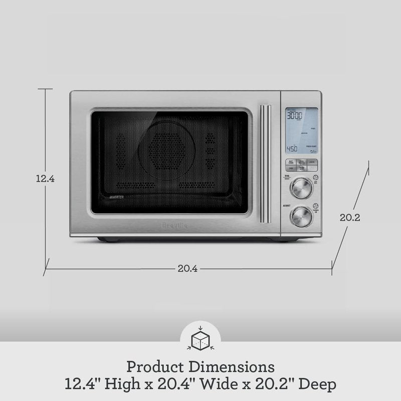 Breville Combi Wave 3-in-1 Microwave | Air Fryer & Convection Oven - Brushed Stainless Steel
