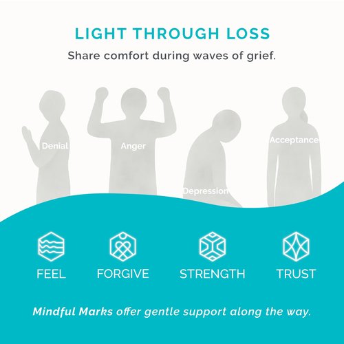 LumenKind Light Through Loss Pack - Mindful Marks - Ideal Gift for Grief, Loss and Healing - Sympathy Gifts for Loss of Loved One - 36 Intention Marks - Remembrance & Bereavement Gift for Grieving