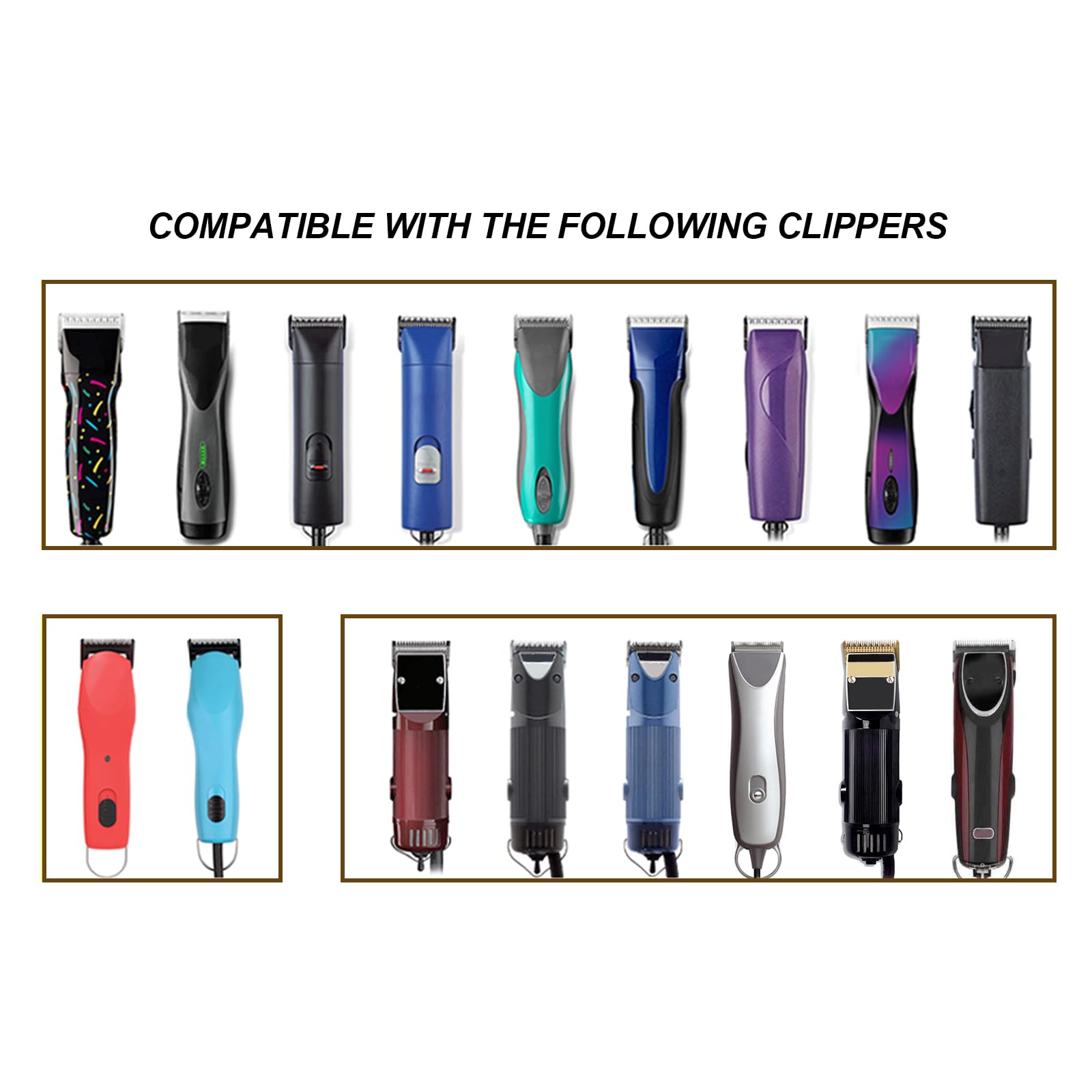 0A Detachable Replacement Ceramic Blades Set,Cut Length 3/64-Inch,compatible with Andis/oster Classic 76/Star-Teq/Power-Teq/A5 Clipper (2 Pack)