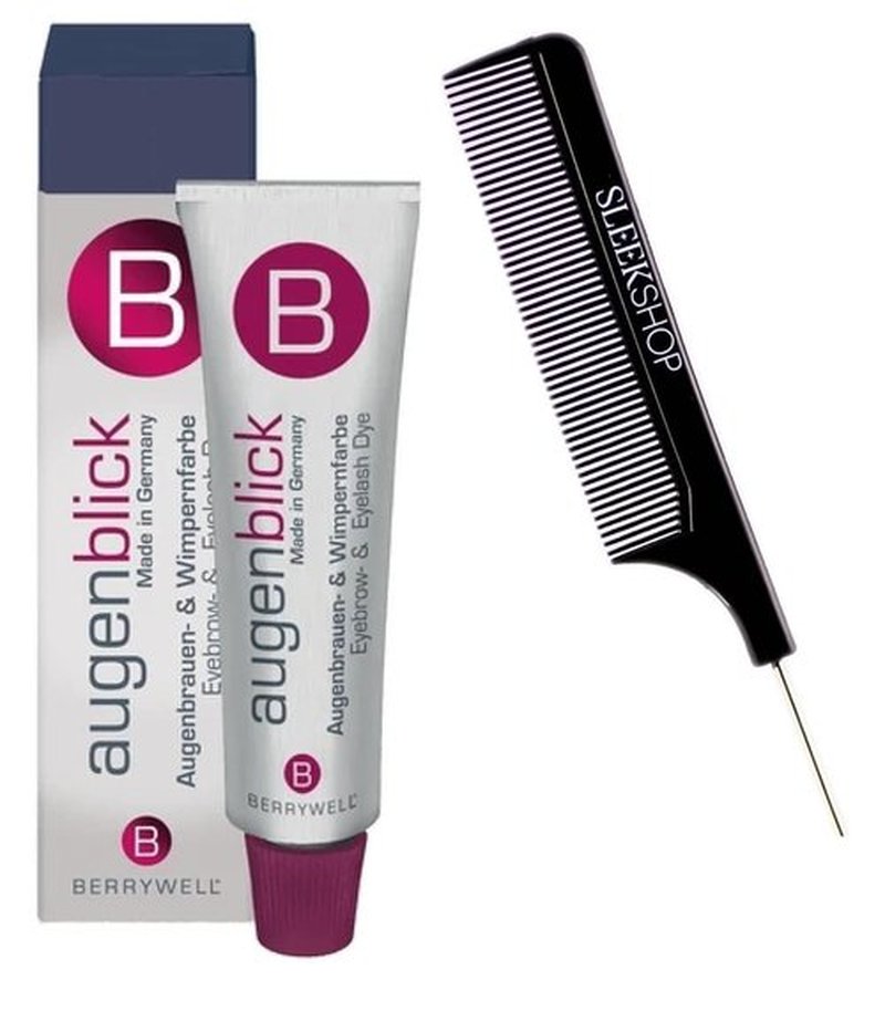 **Yper BerryweII Hair Color - Augen Blick Dye with Steel Pin Rat Tail Comb | Light Brown (#3.1), 0.51 oz**