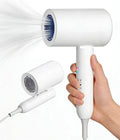 Skiennix Ionic Hair Dryer - 2000W Foldable Travel Blow Dryer | Portable, Low Noise, Compact Design in White