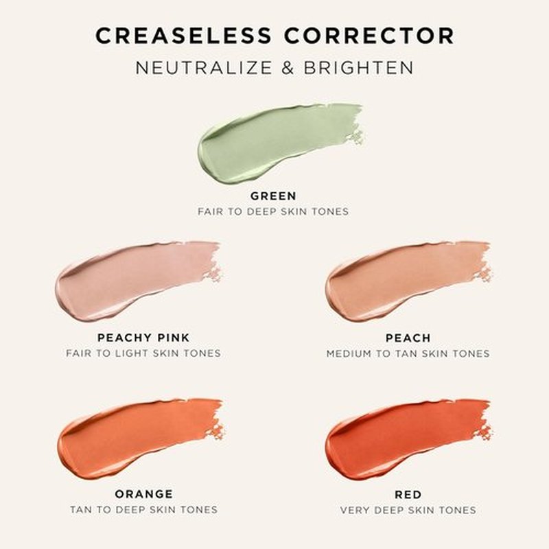 Tarte Creaseless Corrector - Blendable Formula to Neutralize Dark Circles & Blemishes | Hydrating, Vegan, Cruelty-Free