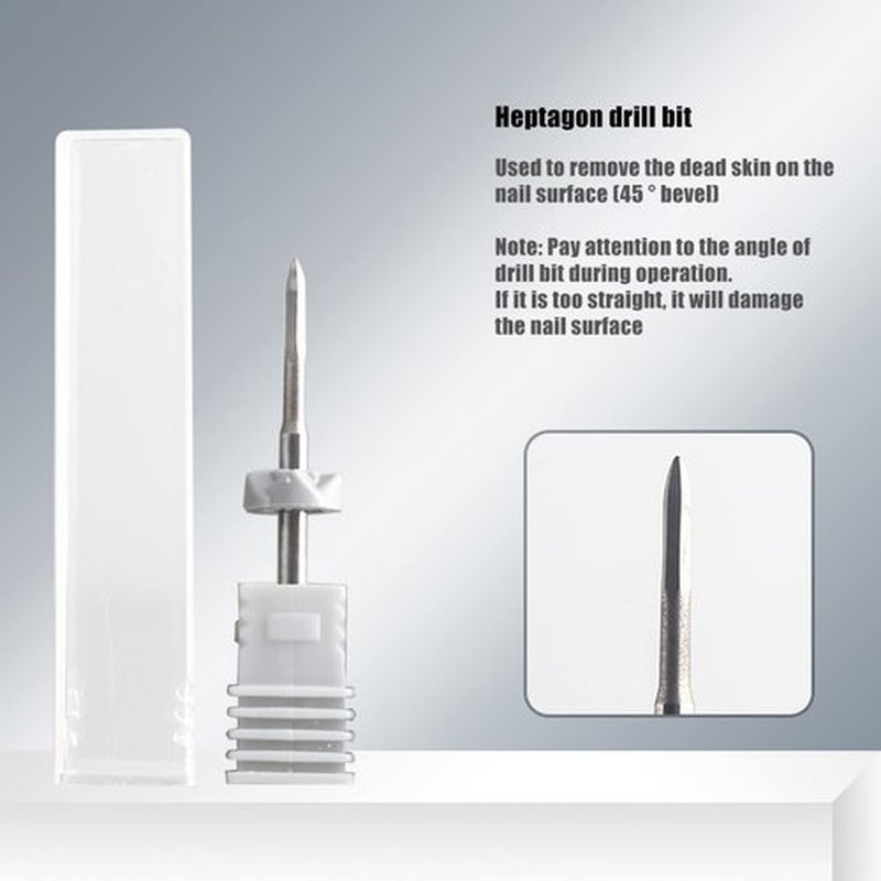 Angzhili 3 Pieces Nail Drill Bits,Cuticle Remover Drill Bits Kit,Tungsten Steel Nail Drill Bits,Manicure Tools for Nails