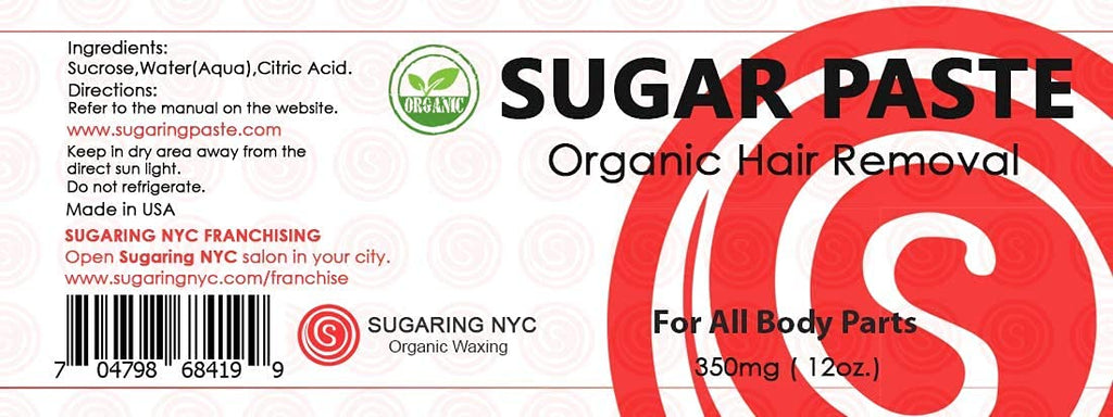 Sugaring Paste Package - 12oz Sugaring Paste for sensetive Skin and Set of Gloves (4 Pieces)