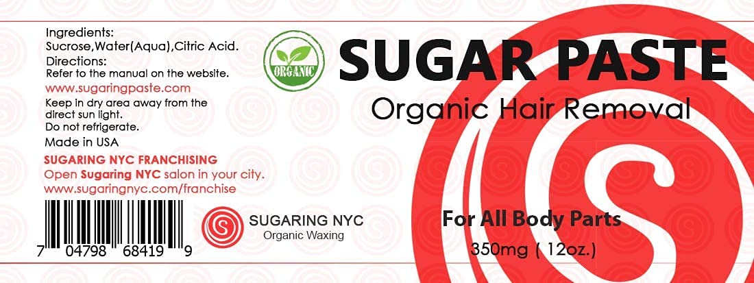 Sugaring Paste Package - 12oz Sugaring Paste for sensetive Skin and Set of Gloves (4 Pieces)