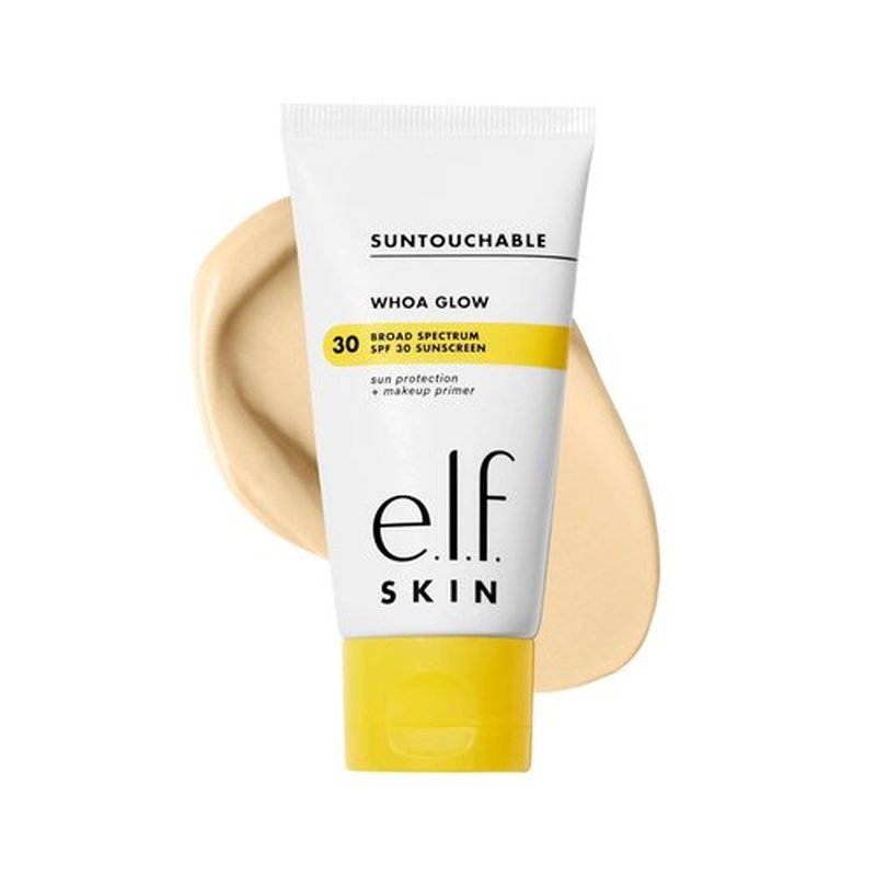 e.l.f. SKIN Suntouchable Whoa Glow SPF 30 - Sunscreen & Makeup Primer for Glowing Skin | Vegan & Cruelty-Free
