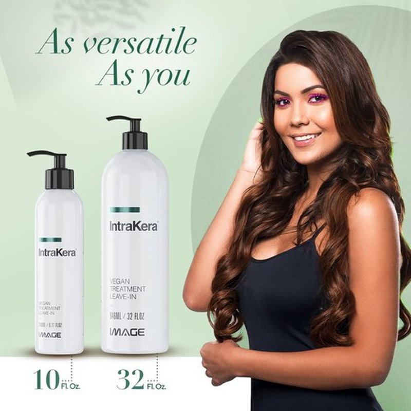 Image Intrakera Leave-In Conditioner for Frizzy, Curly, and Straight Hair - Stop Washing your Hair Every Day - Keratin Replenisher - Detangler for Dry or Damaged Hair (8.11 Fl Oz)