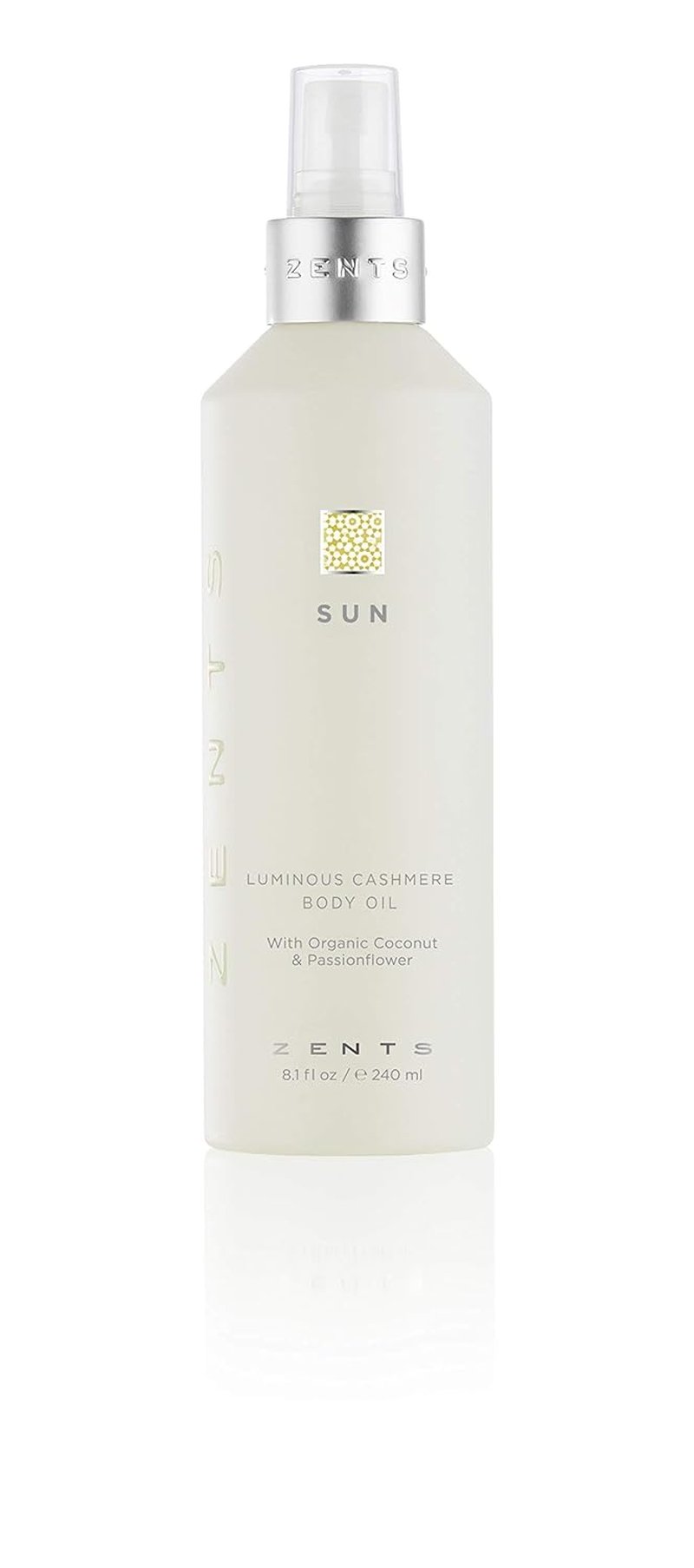 Zents Luminous Cashmere Body Oil - Moisturizing Sun Fragrance with Vitamin E & Coconut Oil | 8 fl oz