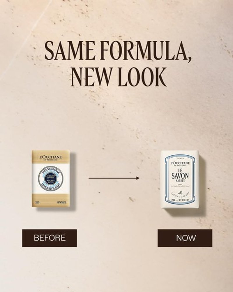 L'OCCITANE Shea Butter Hand & Body Soap Bar - Moisturizing, Extra-Gentle Formula, Vegan & Non-Drying