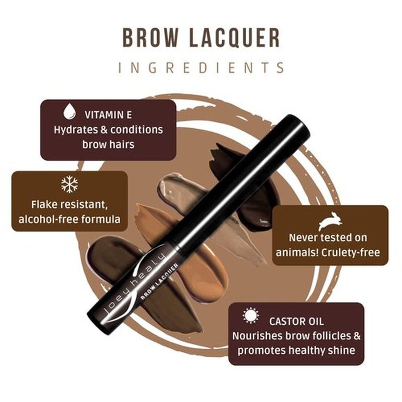 Joey Healy Brow Lacquer - Fawn Shade for Perfectly Defined Eyebrows | Long-Lasting Formula