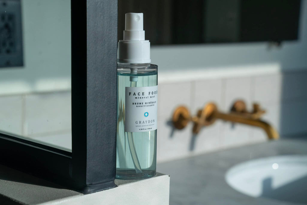 GRAYDON Face Food Mineral Mist - Natural Facial Toner I Balances, Rejuvenates, Mattifies & Shields Skin I 3.4ounce