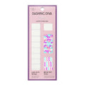 Dashing Diva Easter Gloss Gel Nail Strips - Hip Hop - UV Free, Chip Resistant, Long-Lasting Gel Stickers - Contains 32 Wraps, 1 Prep Pad, 1 File
