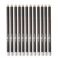 12 pcs Italia Deluxe Ultra Fine White Eyeliner, Creamy, Long Lasting, High Pigmented Pencil (1004 White)