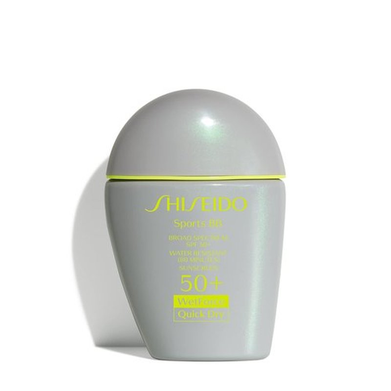 Shiseido Sports BB Cream SPF 50+ Sunscreen, Medium - 30 mL - Quick-Dry, Non-Sticky Formula for Natural, All Day Finish - Perspiration, Water & Transfer Resistant - Non-Comedogenic