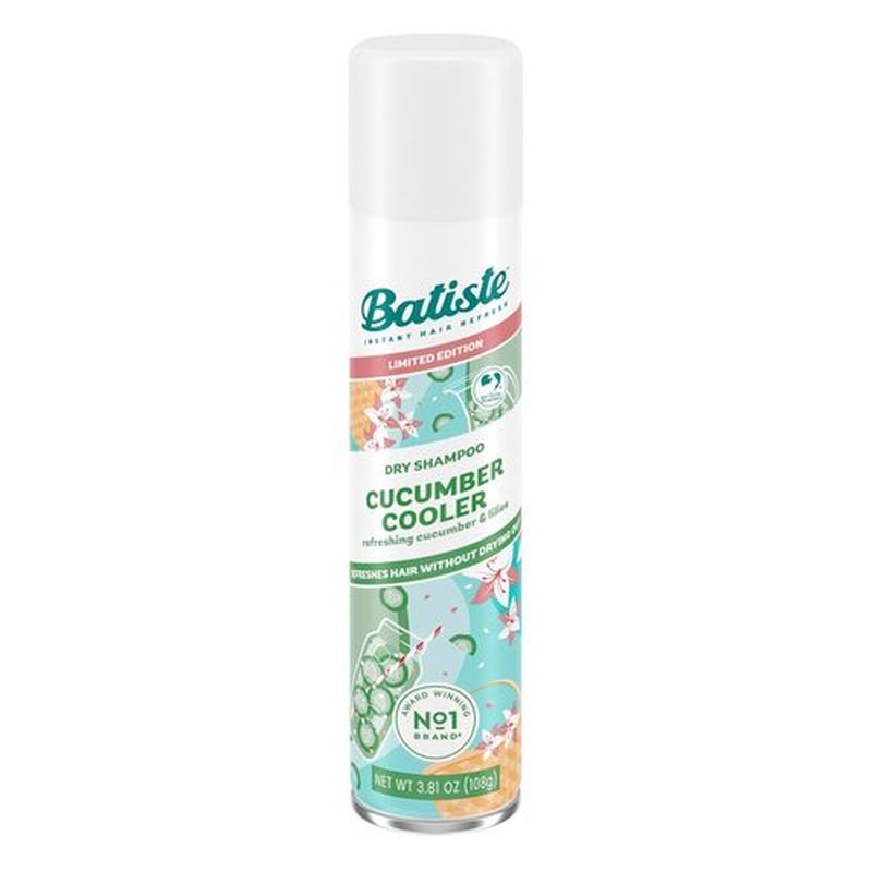 Batiste Dry Shampoo - Limited Edition Cucumber Cooler Scent | Refresh Hair & Absorb Oil, 3.81 Oz
