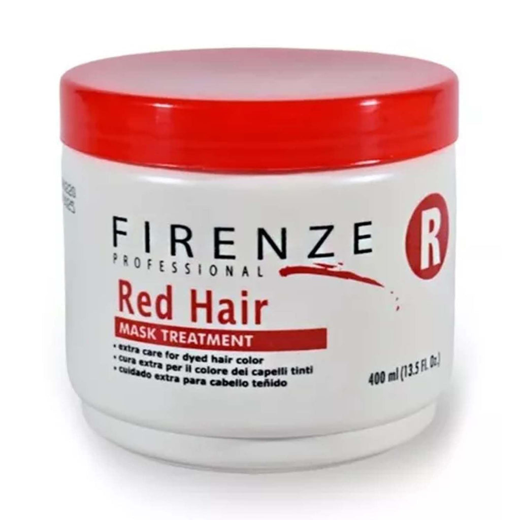 Firenze Professional Red Hair Mask Treatment 400ml (13.5 oz) – Conditioning Care for Red & Color-Treated Hair – Smoothness & Shine Support