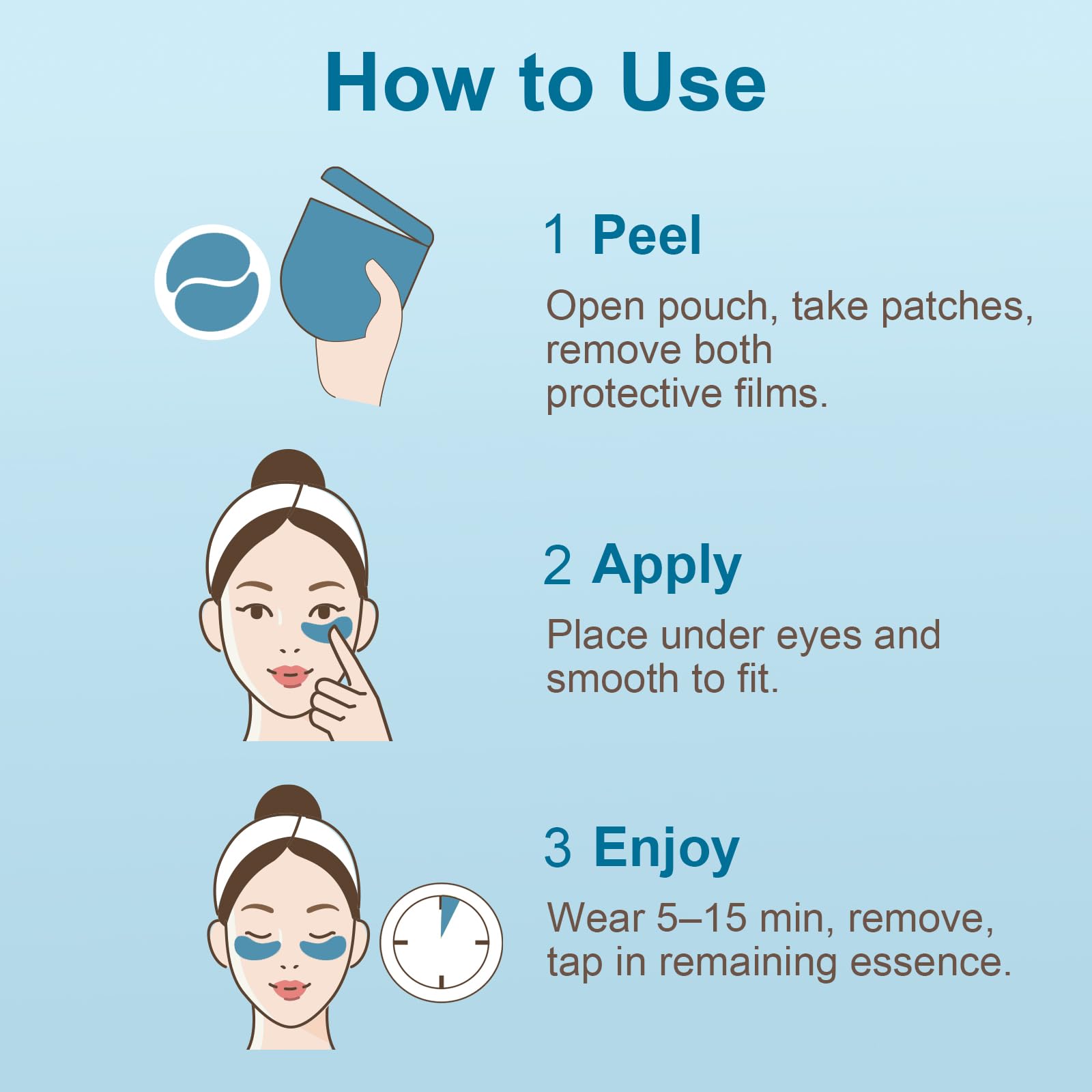 Tintark Hydraverse Abyssal Phase Hydrogel Under Eye Patches, 28 Pairs Individually Wrapped Bio-Ferment Peptide Marine Collagen Eye Masks for Night Routine & Tired Eyes
