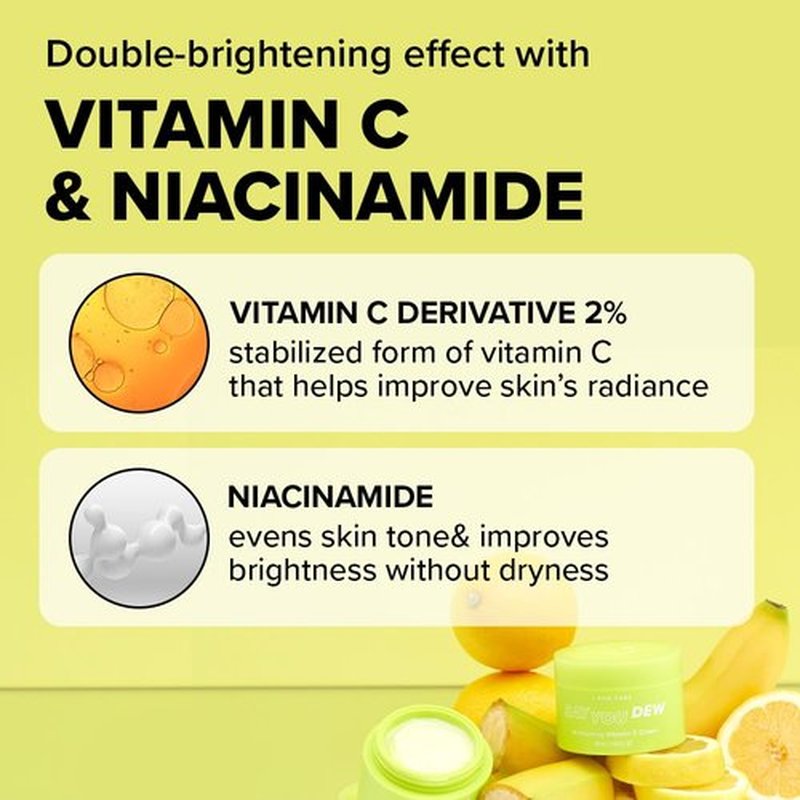 I DEW CARE Vitamin C Face Moisturizer - Say You Dew | Korean Skin Care Routine Panthenol, Niacinamide, Non-irritating, Hydrate and Illuminate Glass Smoother Skin, 1.69 FL Oz