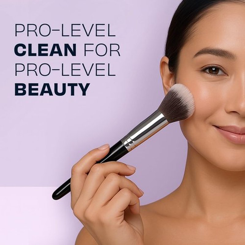 Original Rose Makeup Brush Cleaner - Quick-Drying, Rinse-Free Formula for Stubborn Waterproof Makeup - 16 oz
