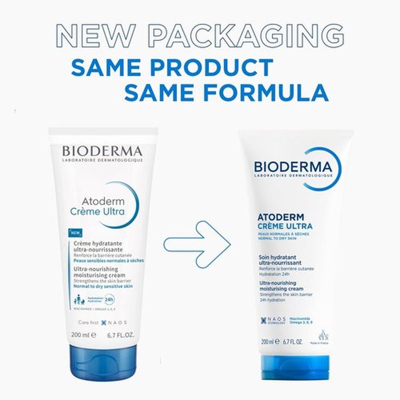 Bioderma Atoderm Cream - Hydrating Body Lotion for Normal to Dry Sensitive Skin - 500ml