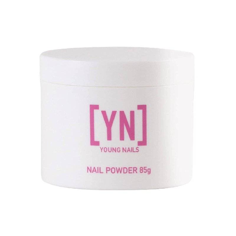 Young Nails Acrylic Core Powder - Self-Leveling Professional Grade Nail Powder | Clear, Nude, Pink, White - 85g