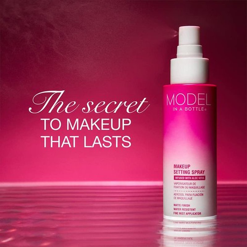 Model in a Bottle, Makeup Primer Original Setting Spray, Smooth, Matte Finish Finishing Spray, All Skin Types, 3.4 oz - 1 Pack
