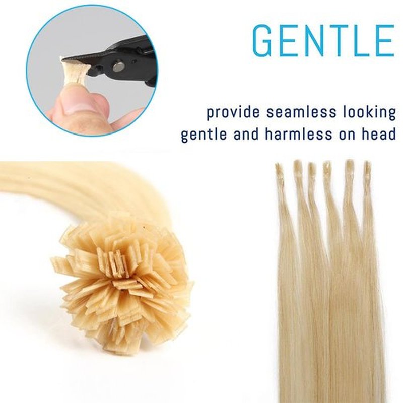 GlamorDove Hair Extension Pliers Keratin Bond Cutting Pliers Wire Flush Cutters Wire Clippers Nippers Hair Extension Tool with an Opening Spring Weft Extensions