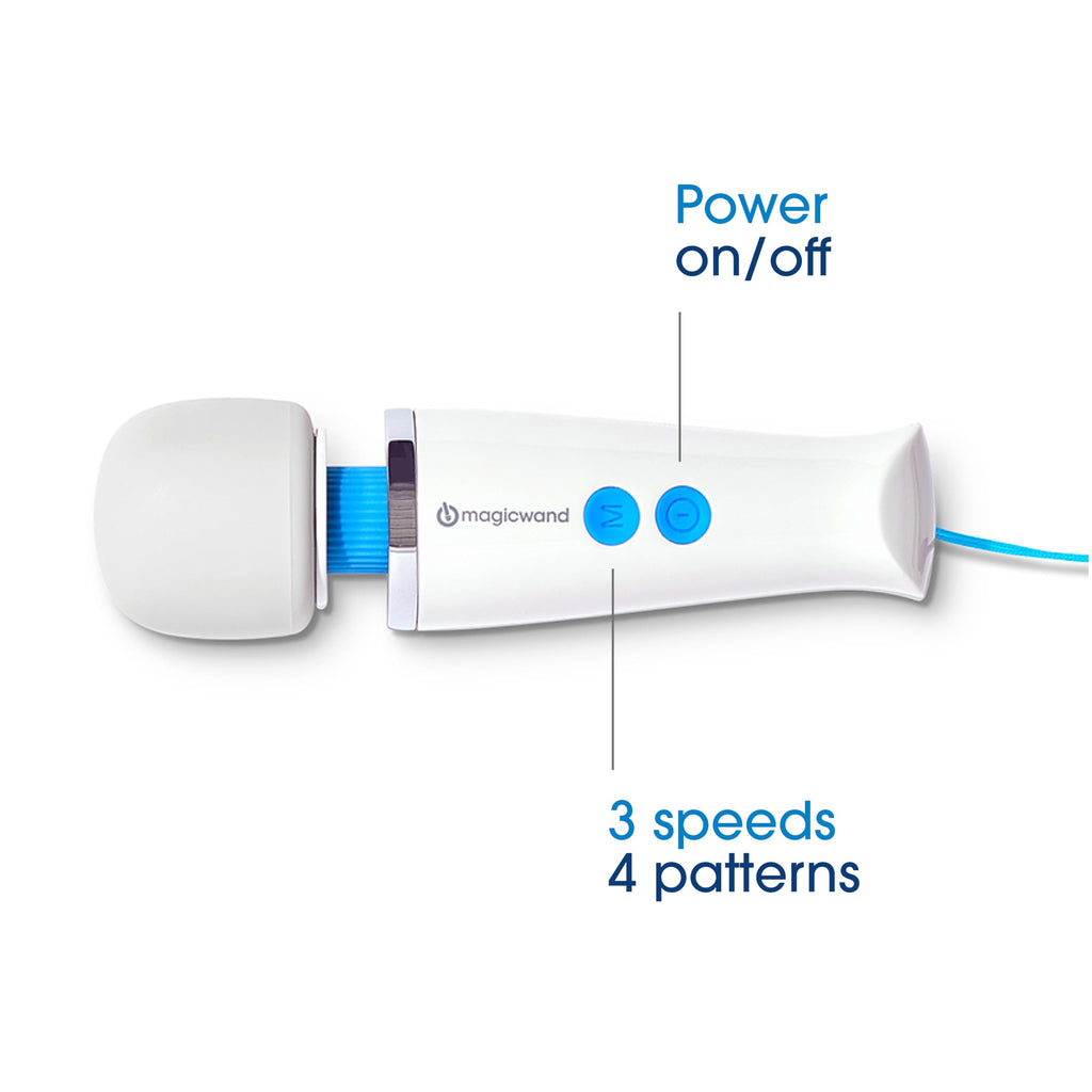 Magic Wand Micro – Ultimate Massage & Relaxation – Cordless, Compact Multi-Speed Personal Handheld Wand Vibrator for Women, Men, & Couples – Body-Safe Silicone Head & Flexible Neck – HV-60