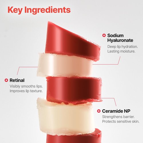 Dr.Different Retinal Lip Balm - Tinted Anti-Wrinkle Treatment with Deep Hydration | 0.14oz K-Skincare
