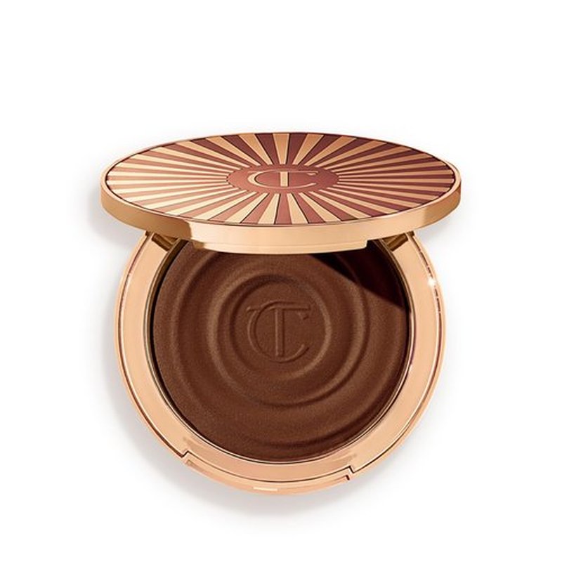 Charlotte Tilbury Beautiful Skin Face Makeup & Body Cream Bronzer - Hydrating Hyaluronic Acid & Pro Vitamin D3 to Blur for a Sun-Kissed Glow - Up to 16Hr Wear, Sweat & Humidity Proof - 4 Deep