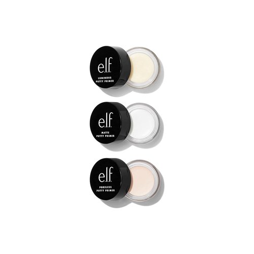 e.l.f. Cosmetics Putty Primer Trio - Poreless, Matte & Luminous Formulas | Travel Size 0.14 Oz Each
