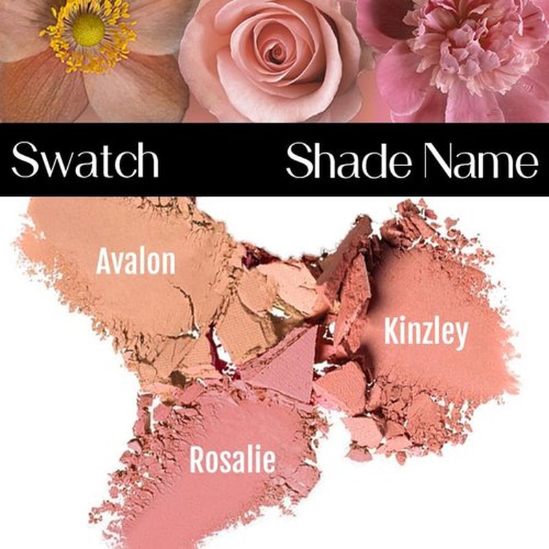 BaeBlu Organic Blush 100% Natural Pressed Mineral Powder, Made in the USA, Rosalie