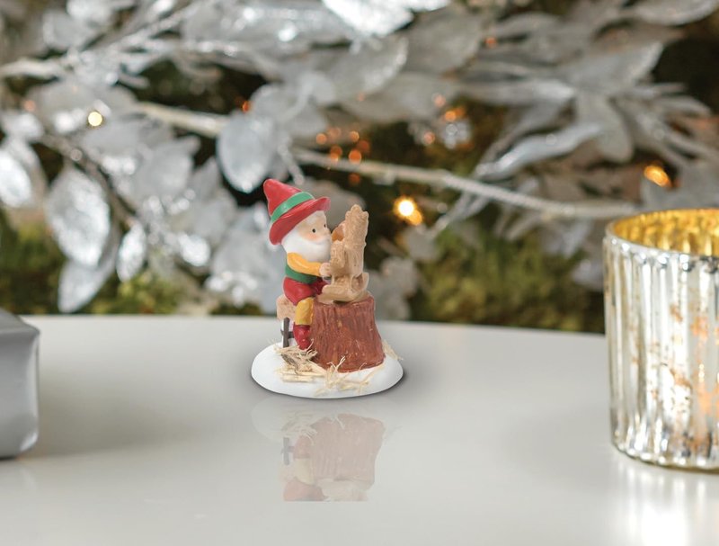 Department 56 Elf Ready for Paint Figurine - 1.85 Inch, Multicolor North Pole Village Accessory