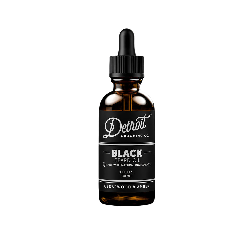 Detroit Grooming Co. Beard Oil | Black | Natural Formula, 1 oz